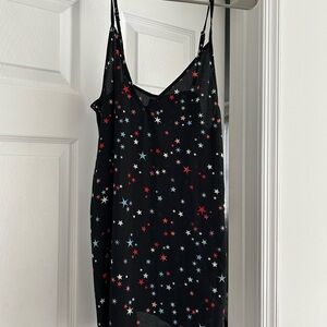 NWT Women’s Hurley Star Black Mini Sleeveless Slip Dress Size Small